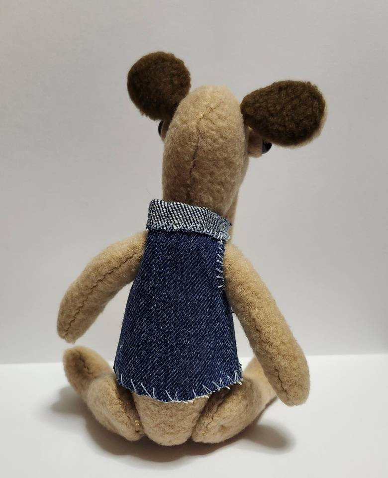 Long Nose Creature Plush with Cool Denim Vest - thumbnail 5 of 5